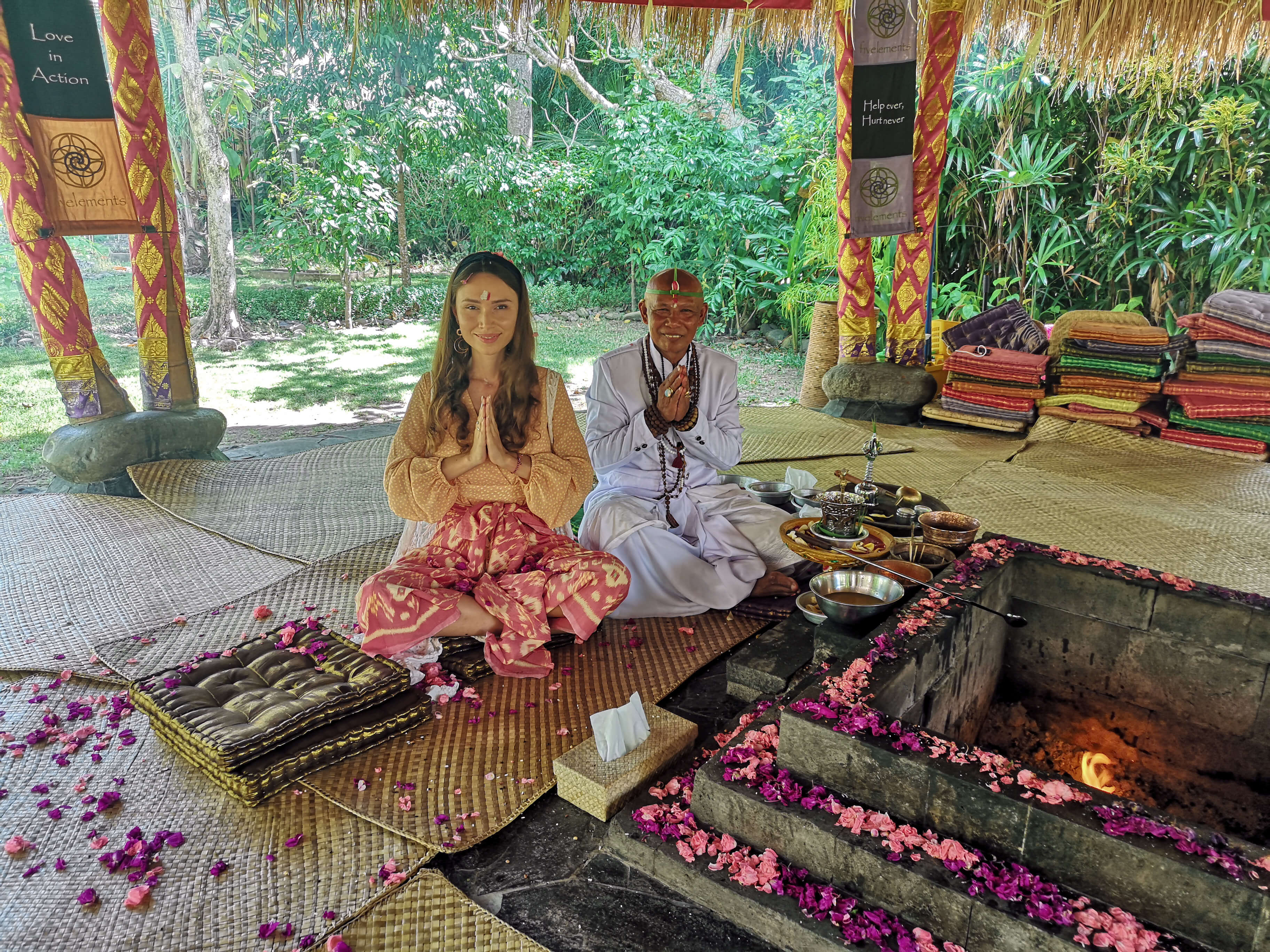 Agnihotra Fire Ceremony Ritual fivelements Bali